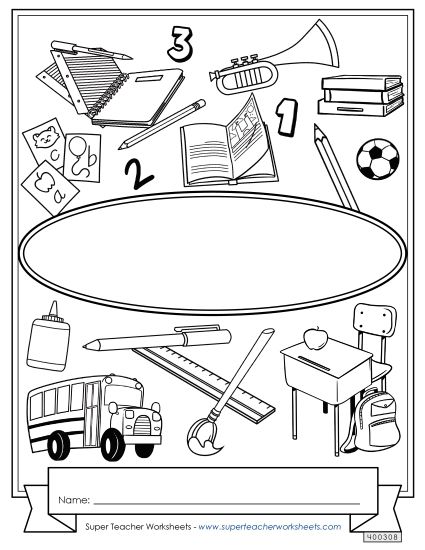 Blank Covers - Blank (Any Subject) (Printable PDF Worksheet)