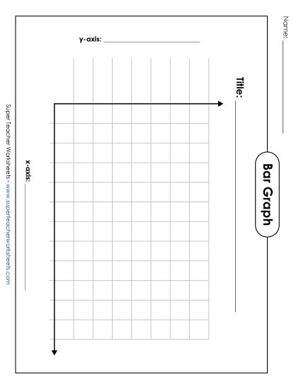 Any Level - Blank Bar Graph (Version 2) (Printable PDF Worksheet)