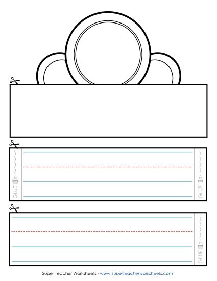 Blank Crown Templates - Blank Hat Template #1 (Printable PDF Worksheet)