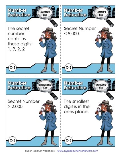 3rd Grade - C5 - Two Thousand, Nine Hundred Ninety-One (Printable PDF Worksheet)