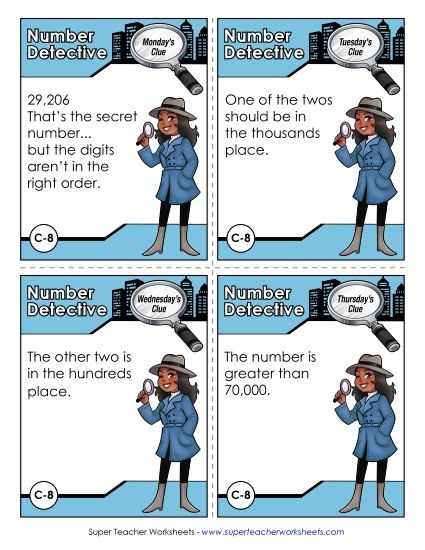 3rd Grade - C8 - Ninety-Two Thousand, Two Hundred Sixty (Printable PDF Worksheet)