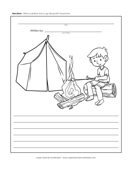 Writing - Campfire Boy Activity (Printable PDF Worksheet)