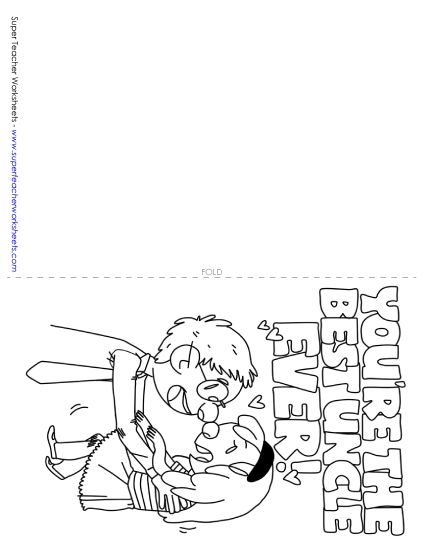 Make Gifts for Uncles - Card: Best Uncle (Printable PDF Worksheet)
