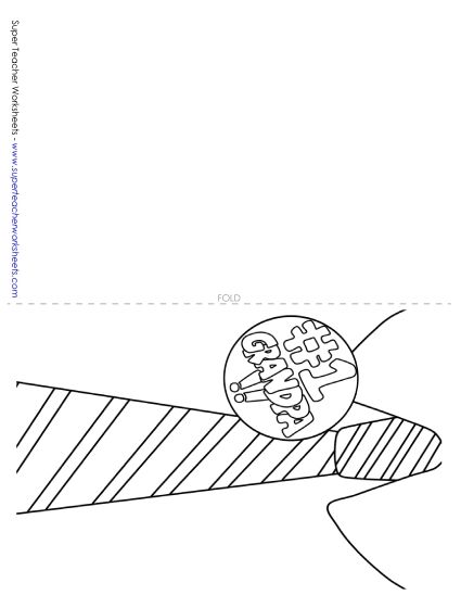 Make Gifts for Grandpas - Card: Grandpa's Tie (Printable PDF Worksheet)