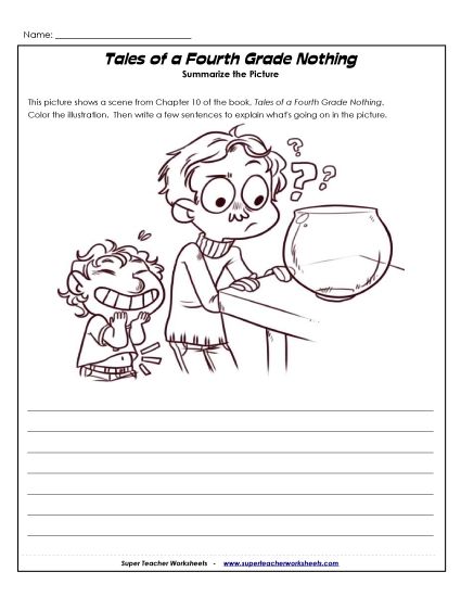 Chapters 9 & 10 - Chapter 10 - Summarize the Picture (Printable PDF Worksheet)