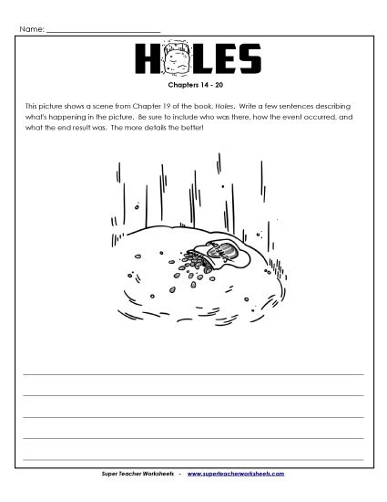 Chapters 14-20 - Chapter 19: Summarize the Picture  (Printable PDF Worksheet)