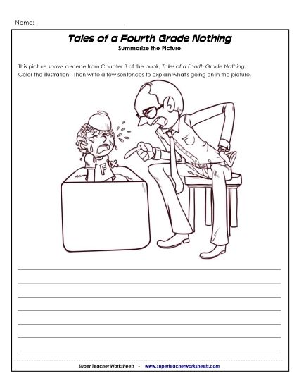 Chapters 3 & 4 - Chapter 3 - Summarize the Picture (Printable PDF Worksheet)