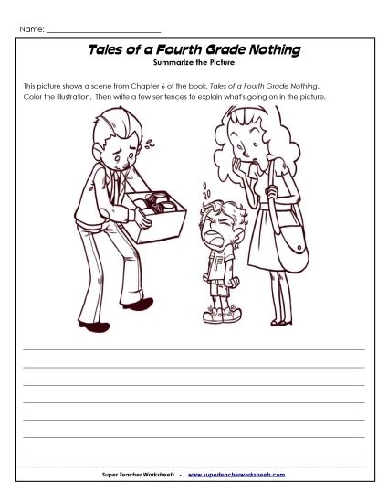 Chapters 5 & 6 - Chapter 6 - Summarize the Picture (Printable PDF Worksheet)
