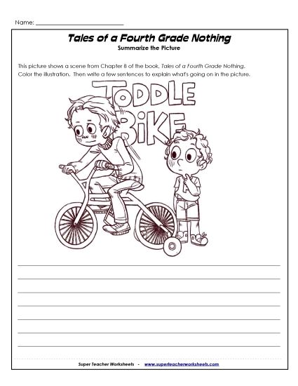 Chapters 7 & 8 - Chapter 8 - Summarize the Picture (Printable PDF Worksheet)