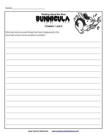 Chapters 1 & 2 - Chapters 1 & 2: Writing Prompt (Printable PDF Worksheet)