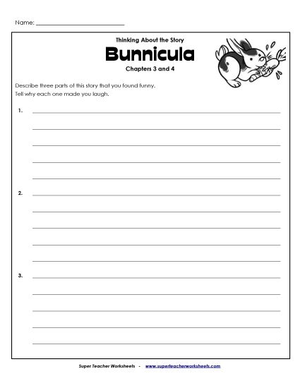 Chapters 3 & 4 - Chapters 3 & 4: Writing Prompt (Printable PDF Worksheet)