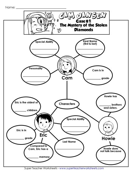 Whole Book - Character Web (Printable PDF Worksheet)