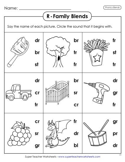 Worksheets - Circle the Sound (Printable PDF Worksheet)