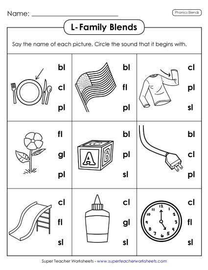 Worksheets - Circle the Sound (Printable PDF Worksheet)