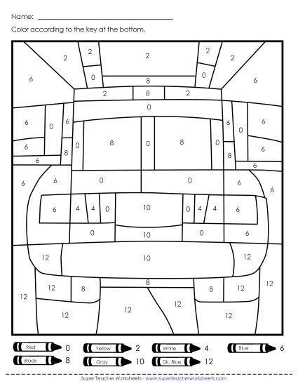 Year-Round - Color-by-Number - First Responders (Printable PDF Worksheet)