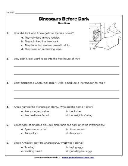 Whole Book - Comprehension Questions (Whole Book) (Printable PDF Worksheet)
