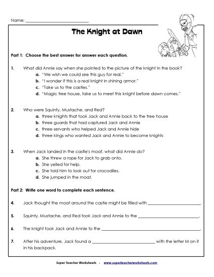 Whole Book - Comprehension Questions (Whole Book) (Printable PDF Worksheet)