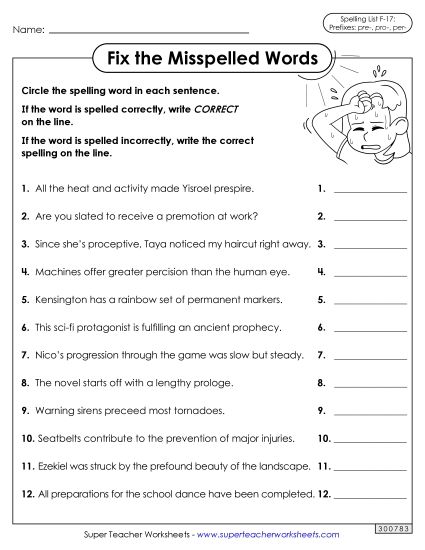 Worksheets and Puzzles - Correct or Incorrect? (F-17) (Printable PDF Worksheet)