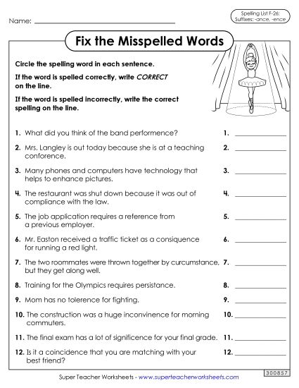 Worksheets and Puzzles - Correct or Incorrect? (F-26)  (Printable PDF Worksheet)