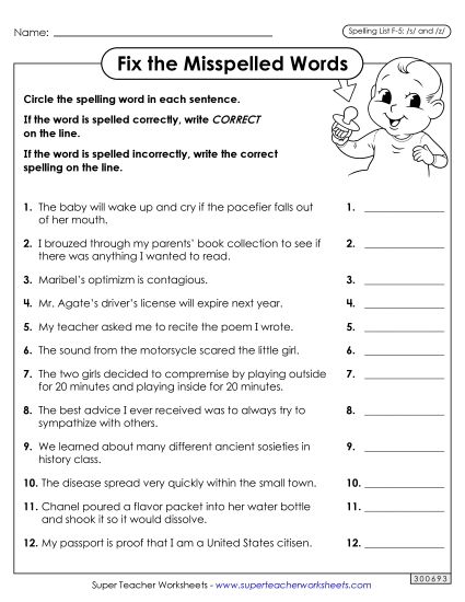Worksheets and Puzzles - Correct or Incorrect? (F-5) (Printable PDF Worksheet)