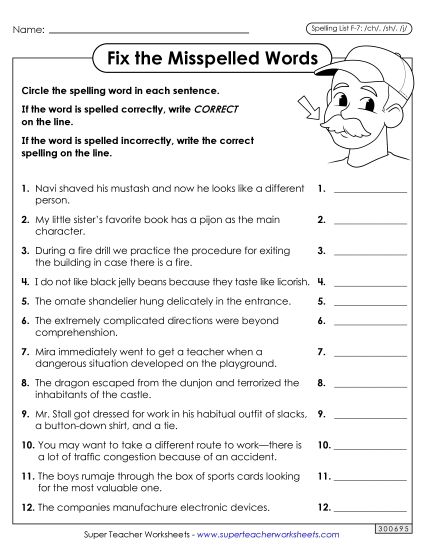 Worksheets and Puzzles - Correct or Incorrect? (F-7)  (Printable PDF Worksheet)