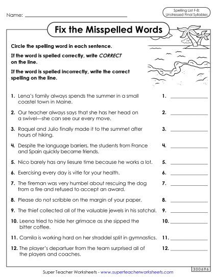 Worksheets and Puzzles - Correct or Incorrect? (F-8) (Printable PDF Worksheet)