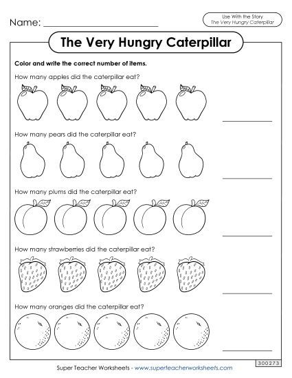 Worksheets - Counting Activity (Printable PDF Worksheet)