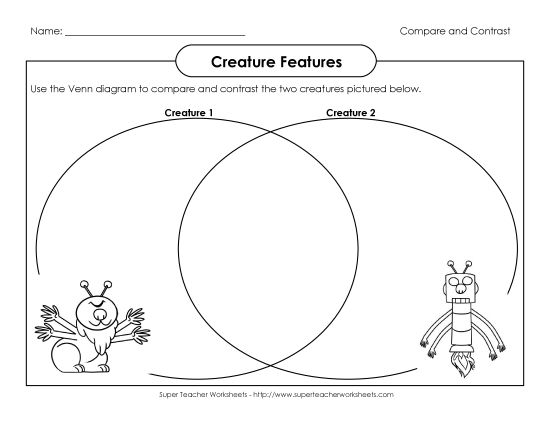 Creature Features - Creature Feature #1 (Intermediate) (Printable PDF Worksheet)