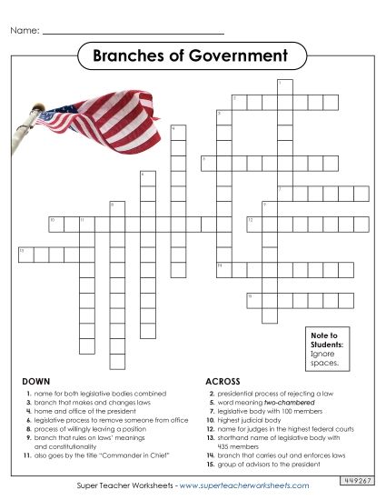 Puzzles - Crossword Puzzle (Printable PDF Worksheet)