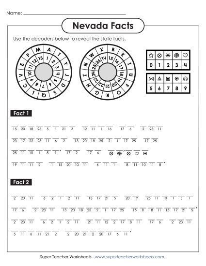 Puzzles - Cryptogram Puzzle (Printable PDF Worksheet)
