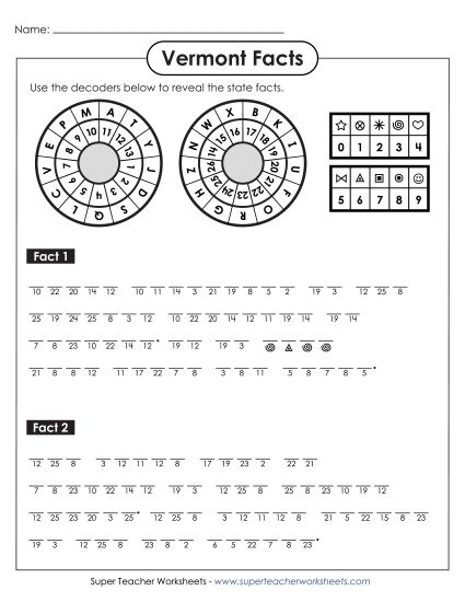 Puzzles - Cryptogram Puzzle (Printable PDF Worksheet)