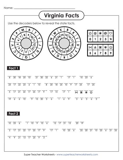 Puzzles - Cryptogram Puzzle (Printable PDF Worksheet)