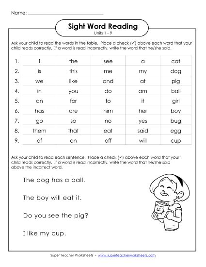 Worksheets - Cumulative Practice (Units 1 - 9) (Printable PDF Worksheet)