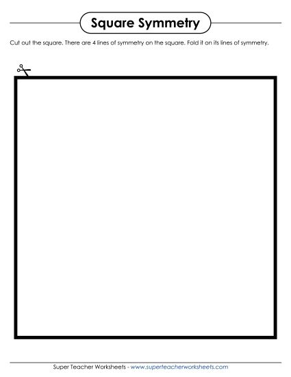 Cut and Fold Symmetry Shapes (Printable PDF Worksheet)