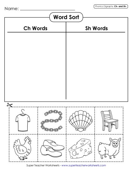 Cut-and-Glue Word Sort (Printable PDF Worksheet)