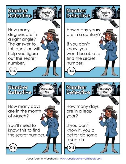 4th Grade - D6 - Five Hundred Eighty Seven (Printable PDF Worksheet)