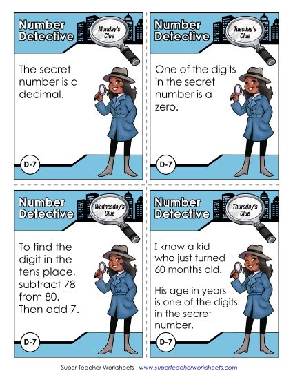 4th Grade - D7 - Ninety and Five Tenths (Printable PDF Worksheet)