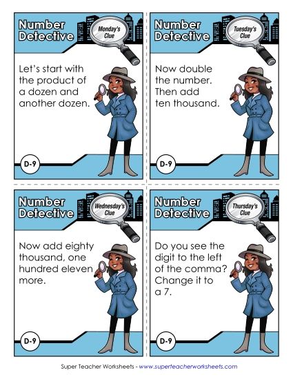 4th Grade - D9 -Ninety-Seven Thousand, Four Hundred One (Printable PDF Worksheet)