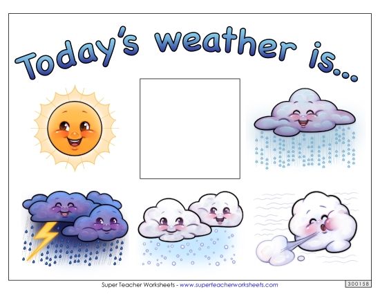 Weather Charts - Daily Weather Chart Tool (Color) (Printable PDF Worksheet)