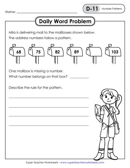 Daily Word Problems D-11 through D-15 (Printable PDF Worksheet)