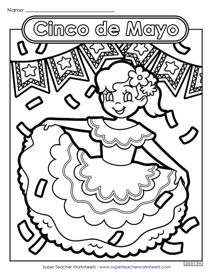 Coloring Pages - Dancer Coloring Page (Printable PDF Worksheet)