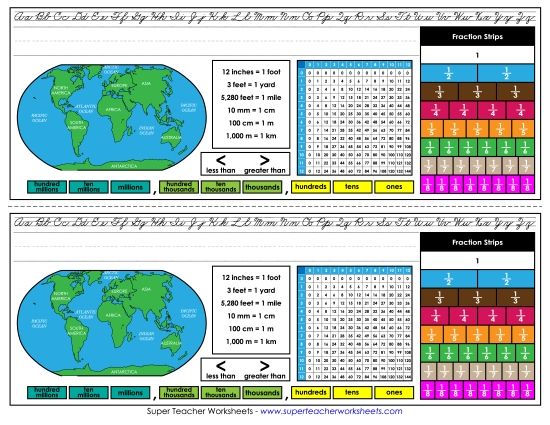 Desk Tags - Desk Tag - Cursive Letters (Printable PDF Worksheet)