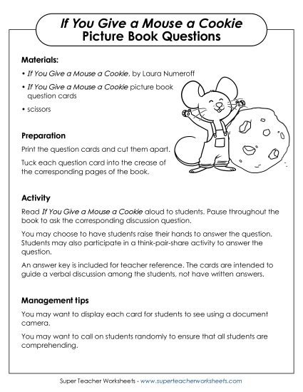 Discussion Questions - Discussion Question Cards (Printable PDF Worksheet)