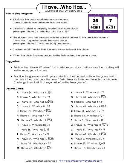 Math - Division (Basic Worksheet) (Printable PDF Worksheet)