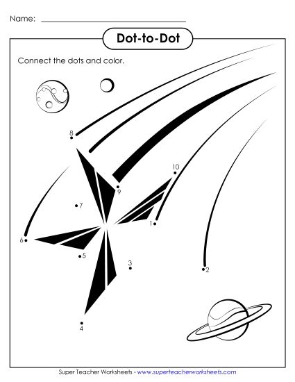 Dot-to-Dot - Dot-to-Dot: Star (Printable PDF Worksheet)