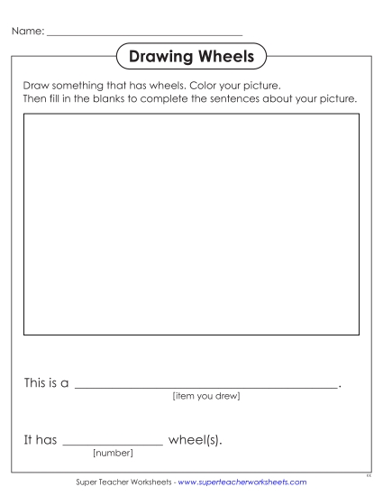 Drawing Wheels (Printable PDF Worksheet)