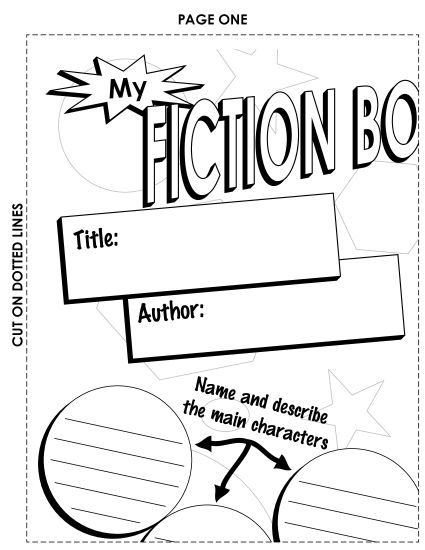 Book Report Posters - Fiction Book Poster (Large) (Printable PDF Worksheet)