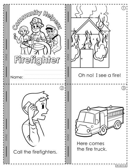 Community Helpers - Firefighter (Printable PDF Worksheet)