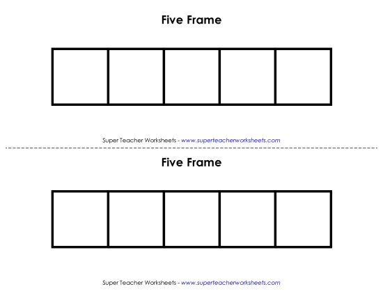 Blank Frames - Five-Frame (Blank) (Printable PDF Worksheet)