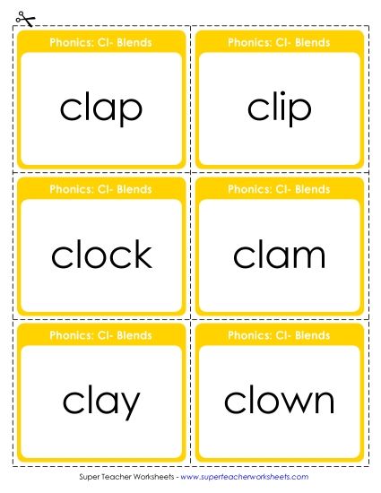 Flashcards, Sliders, and Word Wheels - Flashcards (Printable PDF Worksheet)